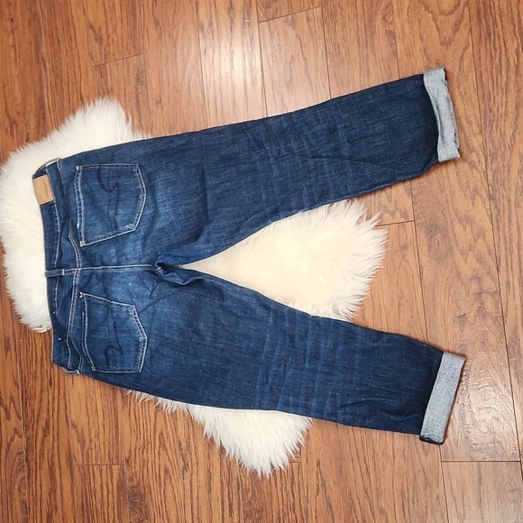 American Eagle Outfitters Tomgirl Dark Wash Jean's - Picture 7 of 8